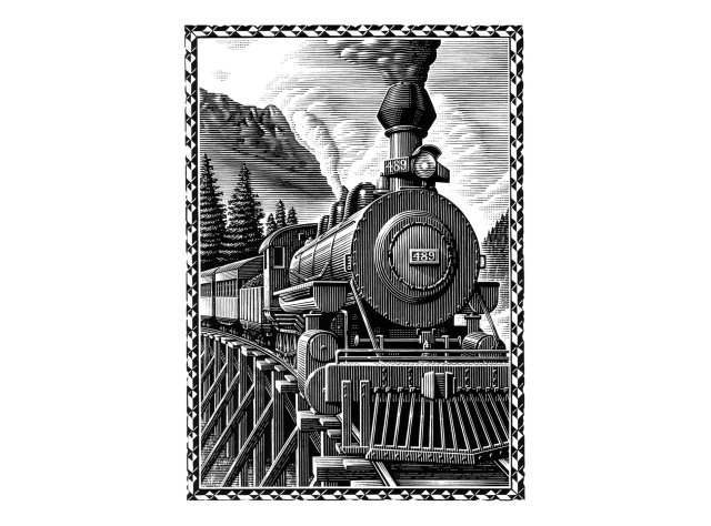 Skunk Train art
